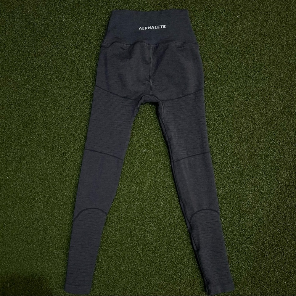 Alphalete Womens Dark Gray Revival Leggings Size S Small